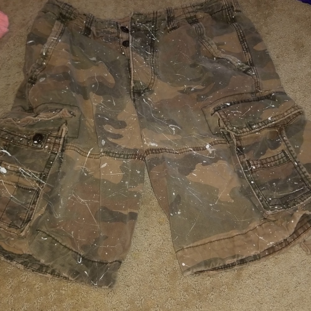 Abercrombie and Fitch custom camo cargos